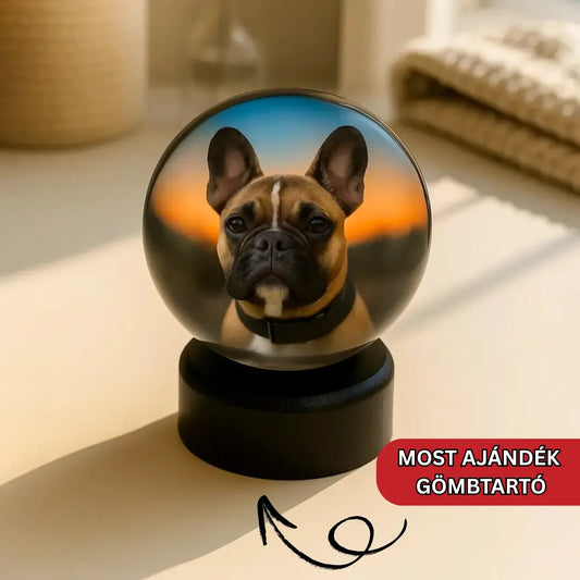 Emlékgömb - Egyedi emlék kristálygömbbe zárva